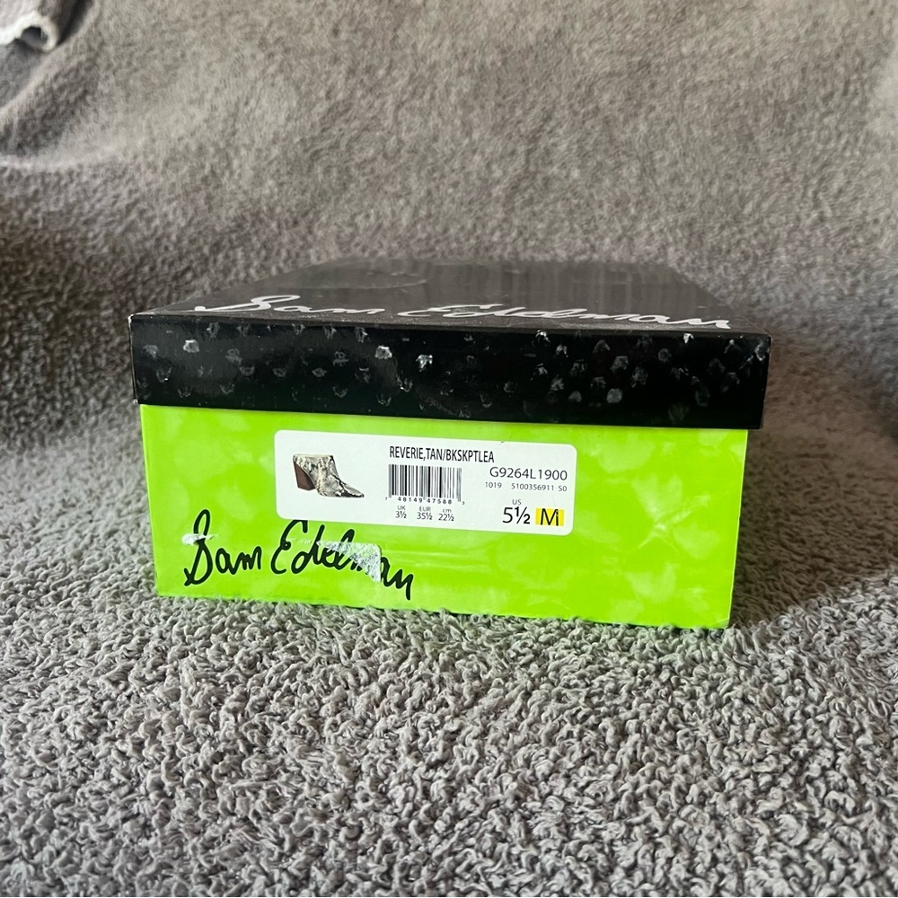 BNIB Sam Edelman Reverie Mule Bootie in Python Snake - Picture 3 of 9